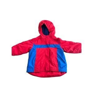 L.L. Bean Kid's Red Lightweight Long Sleeves Zip Up Shell Jacket Size 2T